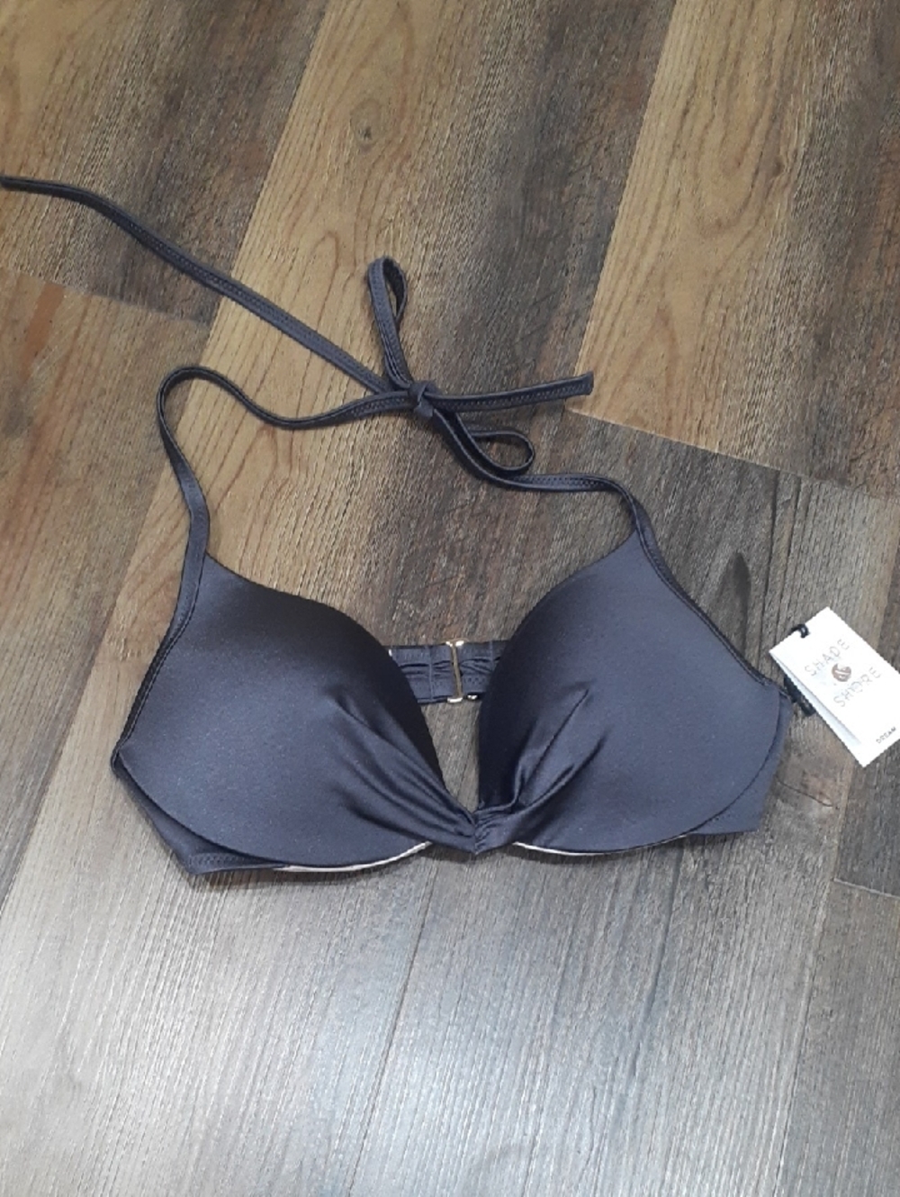 Shade & Shore Purple Halter Bikini Top